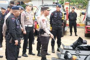 Cek Kesiapan Pengamanan Pemilu 2024, Polda DIY Laksanakan Pengecekan Kekuatan Dan Perkuatan Satgas Tindak Satbrimob Polda DIY