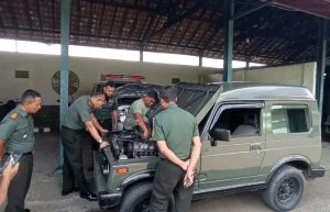 Dandim Banyumas Cek Kendaraan Dinas Di Pangkalan