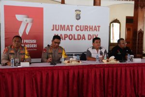 Kapolda DIY : Jumat Curhat Kali Ini Diharapkan Dapat Meningkatkan Pelayanan Polri Kepada Masyarakat, Khususnya Pelaku Usaha Dan UMKM