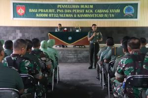 Hadapi Pemilu Kodim 0732/Sleman Dapat Penyuluhan Hukum dari Kumdam IV/Diponegoro