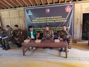 Merefleksikan Nilai Perjuangan Panglima Besar Jendral Soedirman, Satkorcab Banser Bantul Gelar Longmarch