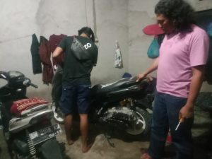 Sat Reskrim Polres Kuansing Amankan Pelaku Curanmor di Kelurahan Sungai Jering