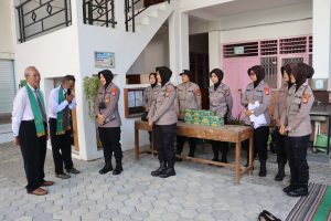 Polwan Polres Bantul Laksanakan Kegiatan Minggu Kasih di GKJ Bopkri Bantul