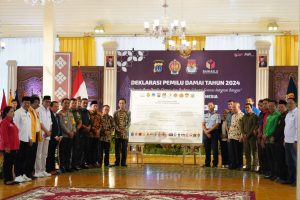 Danrem 072/Pamungkas Hadiri Deklarasi Pemilu Damai 2024