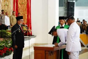 Lantik 54 Wali Nagari se Kab.Tanah Datar, ini Pesan Eka Putra serta Daftar nama-nama Wali Nagari nya