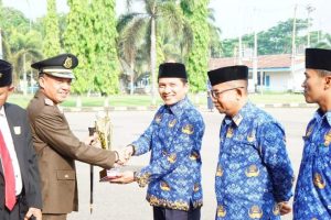 Kajari Dharmasraya  Irup Peringatan Ultah Korpri ke 52
