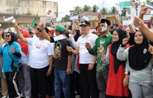 Di Kegiatan Gerak Jalan Hari Santri, plt Bupati Pasaman Sabar AS: PCNU Punya Andil Besar Membangun Pasaman ke Depan