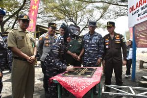Danlanal Yogyakarta Resmikan KSB Pantai Trisik