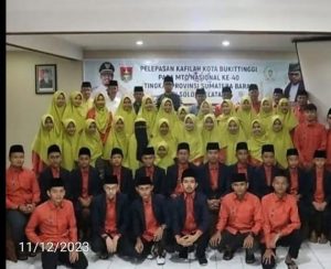 Wako Bukittinggi Lepas Secara resmi 65 Kafilah Ikuti MTQ Nasional Tingkat Sumbar