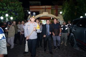 Wakil Bupati Asahan Bersama Forkopimda Tinjau Perayaan Malam Natal