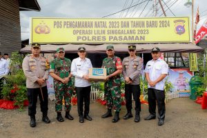 Tinjau Pos Keamanan Nataru, Bupati Sabar.AS, dan Forkopinda pastikan berjalan baik