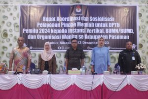 KPU Kabupaten Pasaman Gelar Rapat Koordinasi dan Sosialisasi Pelayanan Pindah Memilih Untuk DPTb Pemilu 2024