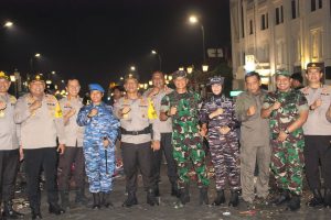 Danlanal Yogyakarta Hadiri Pengamanan Malam Tahun Baru 2024