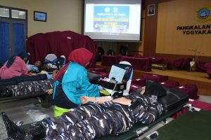 Sambut HUT ke-61 ,  Kowal Lanal Yogyakarta Laksanakan Kegiatan Donor Darah