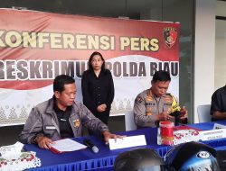 Dit Reskrimum Polda Riau Ungkap Tindak Pidana Pencurian Batrai BTS Provider Telkomsel