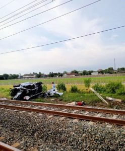 Warga Lamongan Merenggang Nyawa di Perlintasan Kereta Api Prambanan