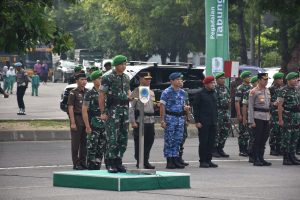 Danrem 072/Pamungkas Pimpin Apel Kesiapsiagaan Pengamanan Pemilu