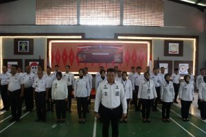 Lapas Bukittinggi Ikuti Apel Awal Tahun Kemenkumham RI Secara Virtual