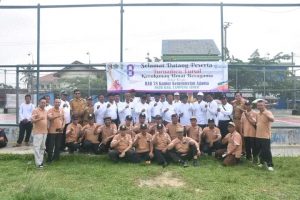 Bupati Lamtim membuka acara turnamen futsal kerukunan umat antar beragama (FKUB Lampung Timur)