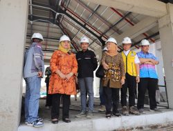 Bupati Sleman Tinjau Pembangunan Pasar Godean Yang di Targetkan Rampung Bulan Mei 