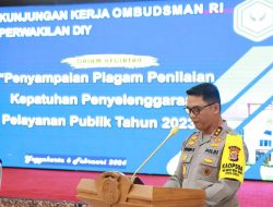 Kapolda DIY : Pelayanan Publik Menjadi Prioritas Yang Wajib Diperhatikan Dan Dilaksanakan Oleh Seluruh Personel Polda DIY