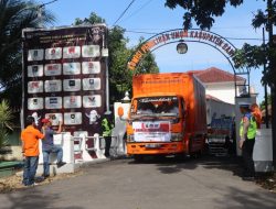 Personil Polres Bantul Kawal Pendistribusian Logistik Pemilu 
