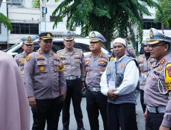 Pastikan Situasi Aman, Dirlantas Selaku Pamatwil Monitoring TPS Wilayah Dumai  PEKANBARU – Direktur Lalu Lintas Polda