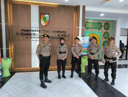 Pastikan Keamanan, Subsatgas Pam Obyek Giat OMB LK 2023-2024 Pengamanan PPK 15 Kecamatan di Pekanbaru.
