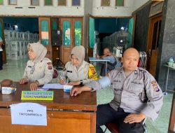 Patroli Kesehatan Polres Bantul Cek Kesehatan Personel Pam Pemilu 2024