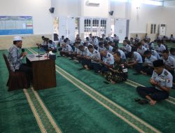 Personel Lanud Roesmin Nurjadin Antusias Simak Kajian Latihan Menyambut Puasa Ramadhan