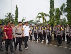 Bupati Hadiri Apel Pergeseran Persoil Polri Pengamanan TPS