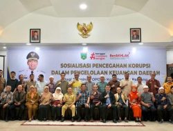 Pimpinan OPD Ikuti Sosialisasi Pencegahan Korupsi dalam Pengelolaan Keuangan Daerah