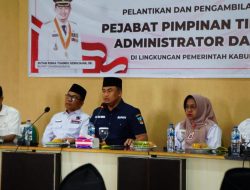 Bupati Kukuhkan Sejumlah Administrator dan Pejabat Pengawas