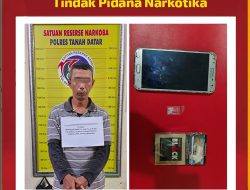 Tim Tarantula Polres Tanah Datar Amankan Lagi Penyalagunaan Narkoba