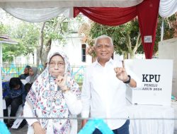 Bupati Asahan Tinjau Beberapa TPS, Pemilu 2024 Berjalan Aman dan Lancar