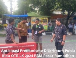 Antisipasi Premanisme, Satgas Gakkum Dit Reskrimum OTR LK 2024 PAM Pasar Ramadhan