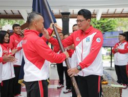 Wabup  Sleman Lepas 475 Atlet Dan Ofisial Kontingen Kabupaten  Sleman  Menuju POPDA 2024
