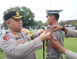 Kapolres Bantul Pimpin  Apel Gelar Pasukan Operasi Keselamatan Progo  2024 