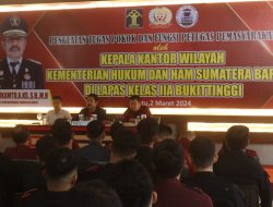 Bapak Kakanwil Kemenkumham Sumbar Sambangi Lapas Bukittinggi