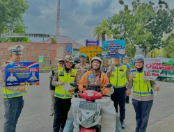 Hari Kedua Operasi Keselamatan LK 2024, Polantas POLDA RIAU Gelar Kampanye Keselamatan Gelorakan Tertib Berlalu Lintas