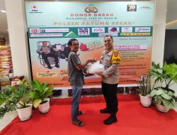 Donor Darah Ramadhan 1445 H Polsek Payung Sekaki Dikunjungi Kapolresta Pekanbaru