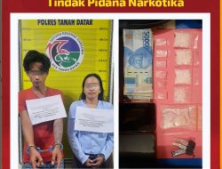 Sepasang  Pelaku Penyalahgunaan Narkoba di Ringkus Tim Tarantula Satres Narkoba Tanah Datar
