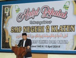 SMPN 2 Klaten Gelar Halal Bihalal