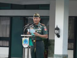 Upacara 17an Bulan April, Danrem 072/Pamungkas Bacakan  Amanat Panglima