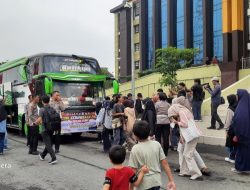 Mudik Kebangsaan Presisi Polda Riau Bersama Cipayung Plus 2024, Kapolda Lepas Para Pemudik