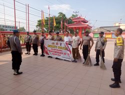 Sambut HUT Bhayangkara ke-78, Polsek Payung Sekaki Gelar Bakti Religi ke Vihara 