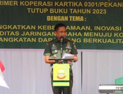 Kasdim Wakili Dandim, Membuka RAT Tahun 2023 Primkop Kartika Kodim 0301/Pbr