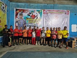 Polres Kuansing Menggelar Turnamen Badminton Kapolres Cup Dalam Rangka Hari Bhayangkara ke-78