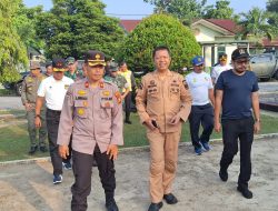 Kapolresta Pekanbaru diwakili Kasat Samapta Ikuti Apel Bakti Sosial Dalam Rangka Hari Jadi Kota Pekanbaru ke-240