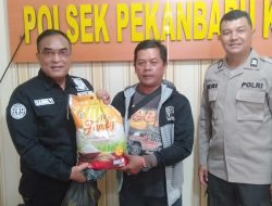 Kasi Humas Polresta Pekanbaru Pimpin Kegiatan Minggu Kasih Diwilayah Hukum Polsek Pekanbaru Kota